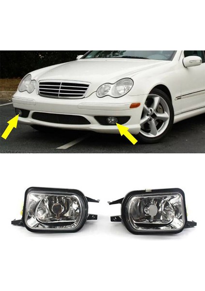 2x Araba Ön Tampon Sis Farları Lamba Sis Lambası Ampul Olmadan C Sınıfı W203 2001-2007 Sağ 2158200656 (Yurt Dışından) fiyatları