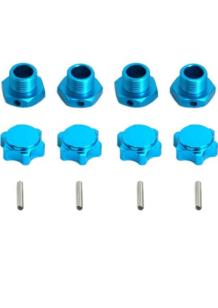 4 Adet/takım 1/8 Rc Model Araba 17 mm Metal Kaplin Toz Kapağı ile 94762 9408 1/8 Rc Araba Parçaları Sarı (Yurt Dışından)