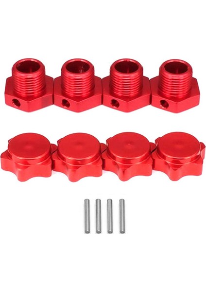 4 Adet/takım 1/8 Rc Model Araba 17 mm Metal Kaplin Toz Kapağı ile 94762 9408 1/8 Rc Araba Parçaları Sarı (Yurt Dışından)