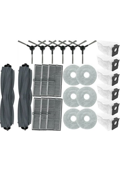 E30 Ultra Vakum Yedek Parçaları Ana Silindir Yan Fırça Filtreler Paspas Bezi Toz Torbaları Aksesuarlar (Yurt Dışından)