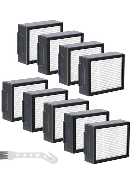 Seri Için 9 Adet Yedek Filtre: E5 E6 E7 I1 I3 I4 I5 I6 I7 I8 J7 Elektrikli Süpürgeler (J7+ Değil) (Yurt Dışından)