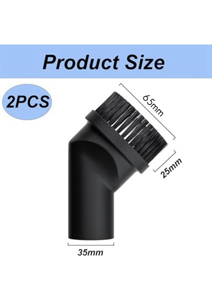 Elektrikli Süpürge Fırçası, 2'li Paket 35 mm Toz Fırçaları, Mobilya Çoğu Için Uygun (Yurt Dışından) fiyatları