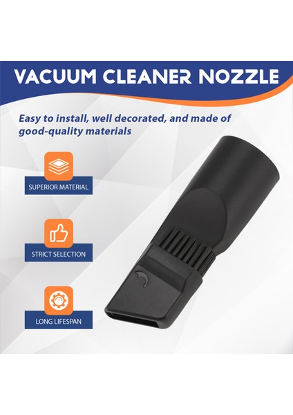 Düz Emiş Fırçası 35MM Nozul Evrensel Temizleme Köşe Toz Aleti Elektrikli Süpürge Ek Parçaları (Yurt Dışından)
