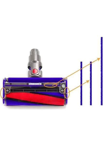 V6 V7 V8 V10 V11 V15 Elektrikli Süpürge Silindiri Yedek Parçaları Için Yumuşak Peluş Aksesuarları (Yurt Dışından)