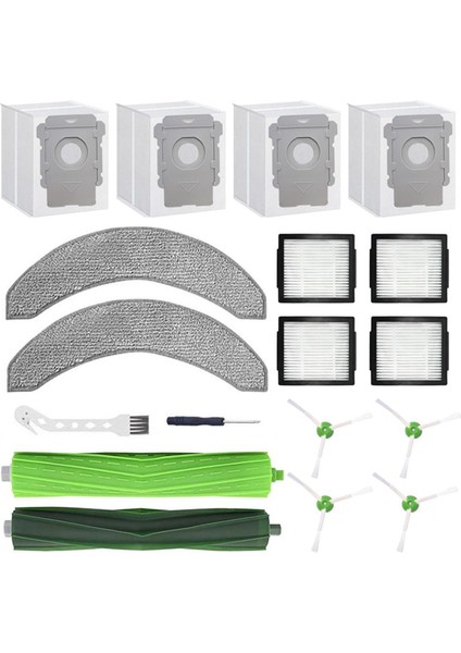 Combo J7+/plus J9+ Robot Süpürge, Çoklu Kauçuk Fırça Için Uyumlu Yedek Parçalar (Yurt Dışından)