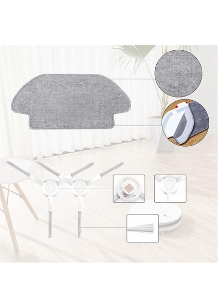 Mi Robot Vacuum Mop 2s / Pro/mop P/robot S12/S10 EU/STYJ02YM Ana Yan Fırça Filtre Bezi Için (Yurt Dışından)