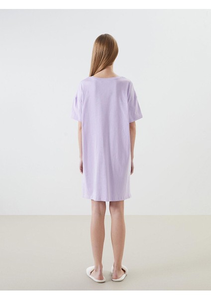 Bisiklet Yaka Baskılı Kadın Gecelik fırsatları