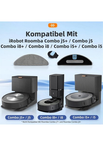 Set Combo I8+ / I8 J5 J5+ I5 I5+ Otomatik Emişli Paspas Robotu Yıkanabilir (Yurt Dışından)