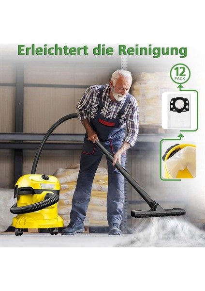 Elektrikli Süpürge Torbası Filtresi Kfı 357 KFI357 Ka 40 Yedek Torba 2.863-314.0WD2 Plus Wd3 Için Uygundur (Yurt Dışından)