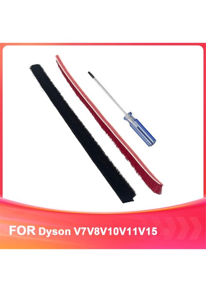 V7V8V10V11V12 V15 Elektrikli Süpürge Rulo Fırça Şeritleri Için Yedek Şeritler, 1 Tornavida ile (Yurt Dışından)