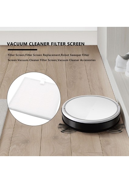 Adet Filtre Ekranı Değiştirme Aksesuarları V8 V8S X750 X800 X785 V80 Robot Süpürge (Beyaz + Siyah) (Yurt Dışından)