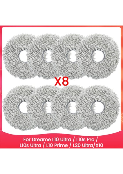 L10 Ultra / L10S Pro Prime L20 ULTRA/X10 Elektrikli Süpürge Parçaları Için Mop Bez Pedleri (Yurt Dışından)