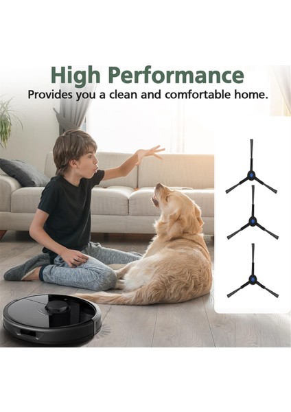 X8PRO Plus Elektrikli Süpürge Parçaları Robotik Yedek Parça Için 12 Adet Yan Fırça (Yurt Dışından)