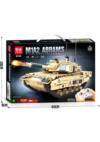 2.4g Uzaktan Kumandalı Tank Yapım Oyuncakları Çocuk Yapım Oyuncakları Hediyeleri Model Yapım Seti 598 Parça (Yurt Dışından)