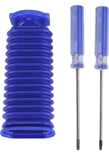 V7 V8 V10 V11 Elektrikli Süpürge Yumuşak Silindir Peluş Şerit, Emiş Mavi Hortum (Yurt Dışından)