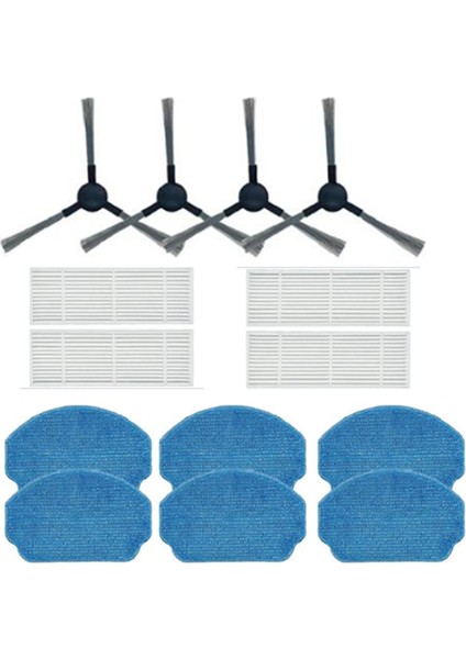 BR150 BR151/ BR151 / Robot Süpürge Için 4 Adet Filtre Yan Fırça Paspas Bezi (Yurt Dışından)