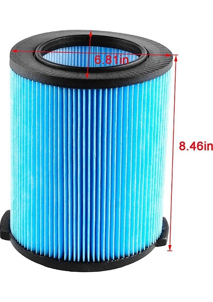 VF5000 5-20 Galon Islak Kuru Vakumlar Için Yedek Filtre Katlanmış Kağıt Sert Vakum (Yurt Dışından)