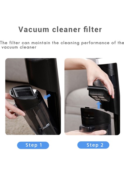 Ifloor 3 ve Floor One S3 Islak Kuru Kablosuz Temizleyici Için 6'lı Paket Vakum Yedek Filtreleri (Yurt Dışından)
