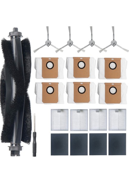 L60 Serisi Robot Süpürgeler Için - Filtreler, Fırçalar ve Torbalarla 15'li Paket (Yurt Dışından)