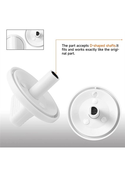2x WE01X10160 Düğmeli Parçalar Yıkayıcı/kurutucu - AP3207448'I Değiştirir (Yurt Dışından)