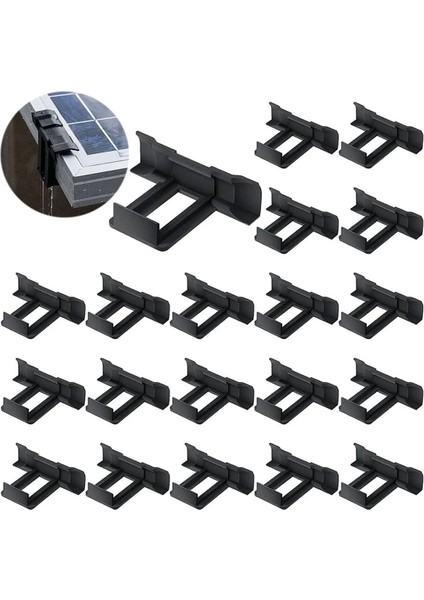 50 Adet 40MM Güneş Paneli Su Drenaj Klipsi (Yurt Dışından)