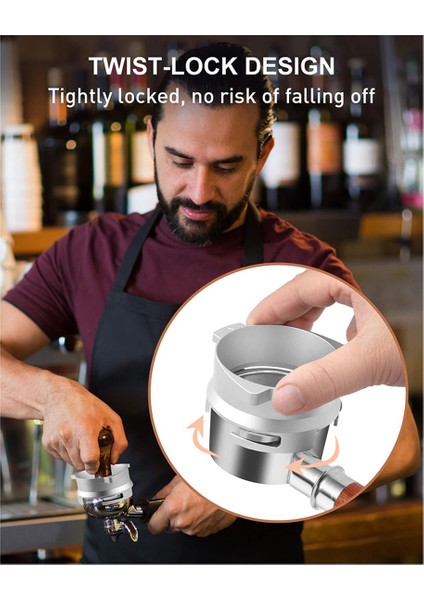 54MM Kahve Dozaj Hunisi Eller Serbest Alüminyum Dozaj Halkası Espresso (Yurt Dışından) indirimleri