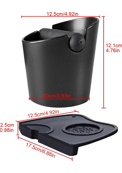 Kahve Matı Knock Grounds Bucket Silikon Preslenmiş Pudra Matı (Yurt Dışından)