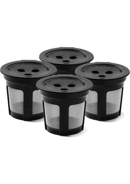 Çift Demleme Için 4'lü K Cups Yeniden Kullanılabilir Kahve Kapsülleri Paketi (Yurt Dışından)