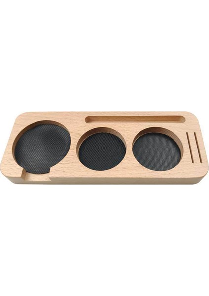 51 mm Ahşap Kahve Tamper Istasyonu Standı Kahve Portafiltre Tutucu,a (Yurt Dışından)