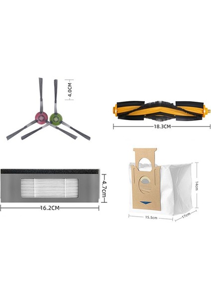N10 N10 Plus Robot Için Yedek Filtre Fırçası Takımı (Yurt Dışından)