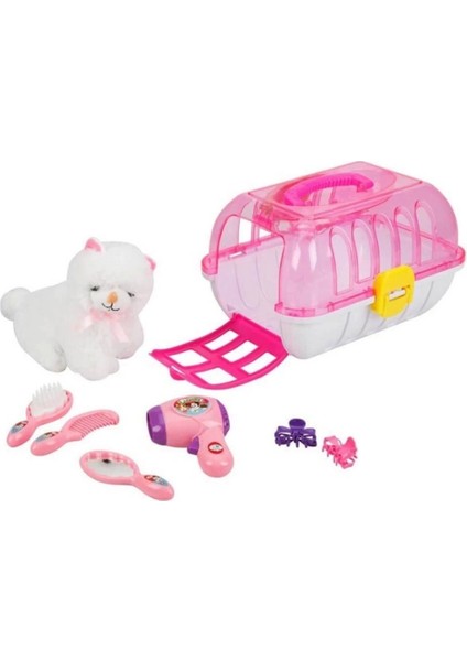 Nessiworld Oyuncak Çantalı Peluş Kedi Kuaför Seti