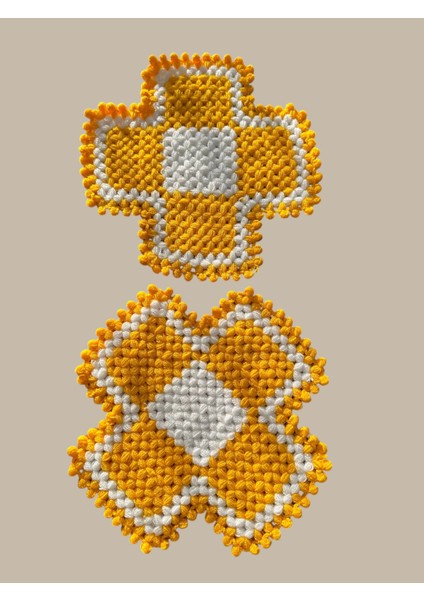 2 Adet El Örgüsü Banyo Lifi Çeyizlik