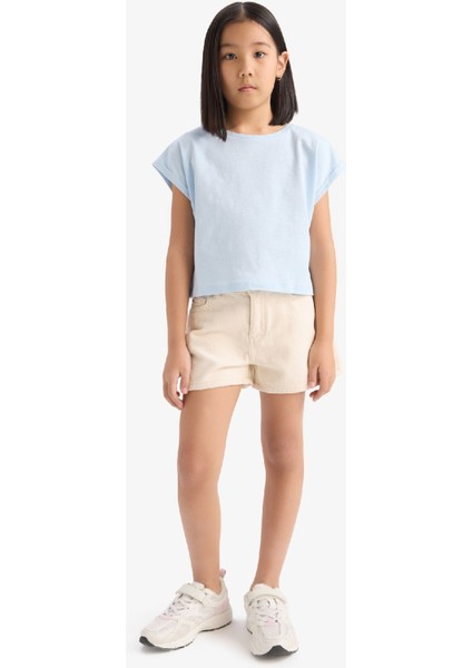 Kız Çocuk Gabardin Şort D7108A825SM