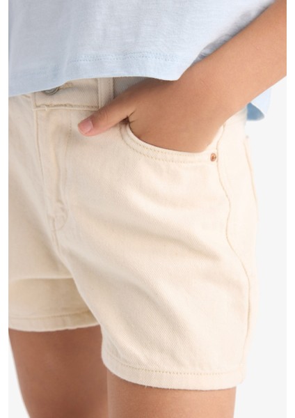 Kız Çocuk Gabardin Şort D7108A825SM