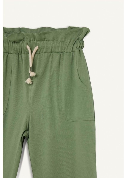 Kız Çocuk Esnek Belli Cepli Jogger Eşofman Altı Z8779A625SM