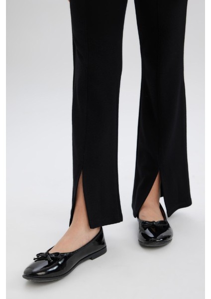Kız Çocuk Flare Fit Yırtmaçlı Pantolon B6893A825SM
