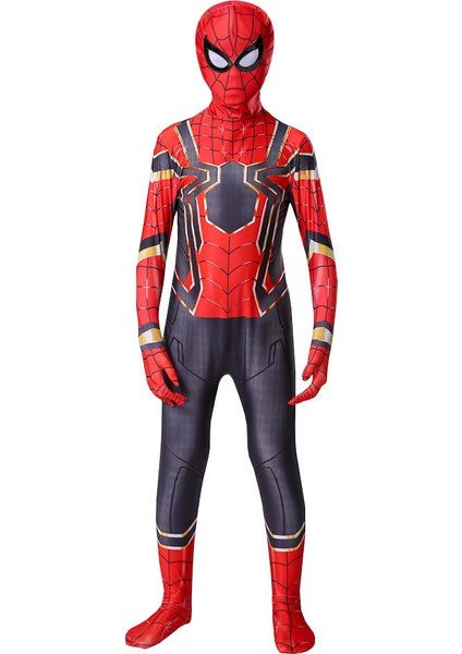 Cadılar Bayramı Demir Örümcek Adam Tayt Onesie Takımı (Yurt Dışından)