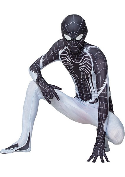 Cadılar Bayramı Negatif Uzay Örümcek Adam Tayt Onesie Takımı (Yurt Dışından)