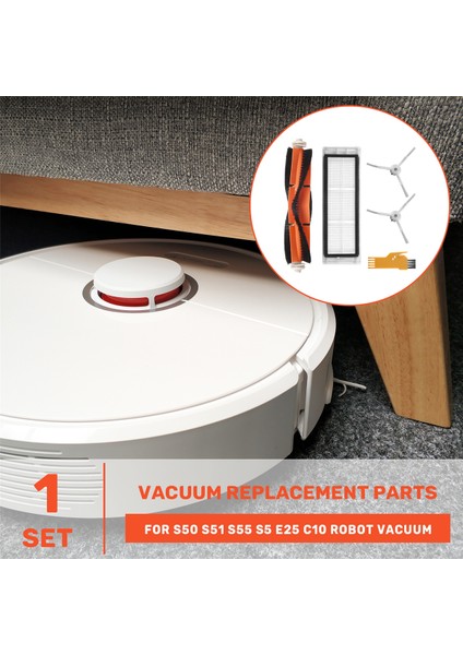 S50 S51 S55 S5 Xiaowa Mi E25 C10 Robotik Süpürge Yedek Parçaları Için Aksesuarlar (Yurt Dışından)