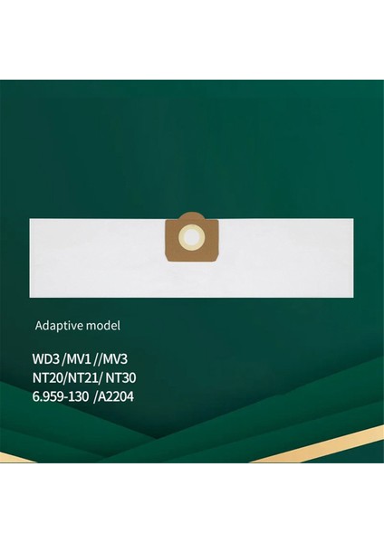 6.959-130/WD3/NT20/A2204 Elektrikli Süpürge Çöp Kutusu Yedek Parçaları Aksesuarları Için Toz Torbası 5 Adet (Yurt Dışından)
