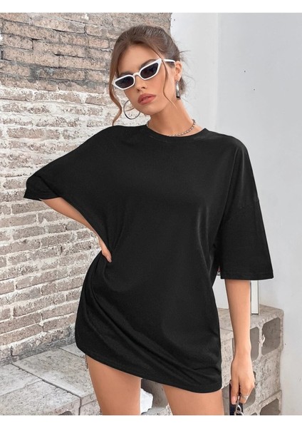 Butterflies Baskılı Kadın / Kız Oversize Salaş T-Shirt Boyfirend modelleri
