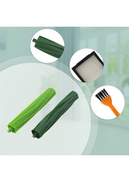 12 Paket Yedek Filtre Yan Fırça I7 I7+ Plus E5 E6 Elektrikli Süpürge Se (Yurt Dışından)