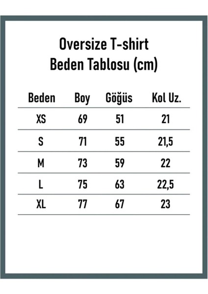 Kadın / Kız Smile Oversize Salas Boyfriend Baskılı T-Shirt Top Bluz