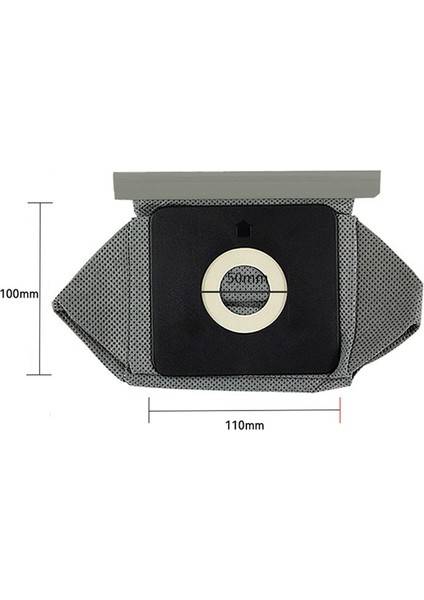 Yıkanabilir Evrensel Elektrikli Süpürge Bezi Toz Torbası Tekrar Kullanılabilir 11X10CM (Yurt Dışından)