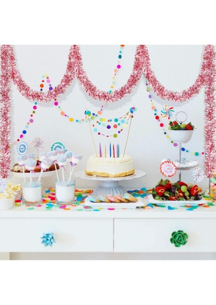 Nessiworld Parti Için Sim Süs 2 Metre Uzunluk 6 cm Genişlik Pembe Renk Ithal fırsatları