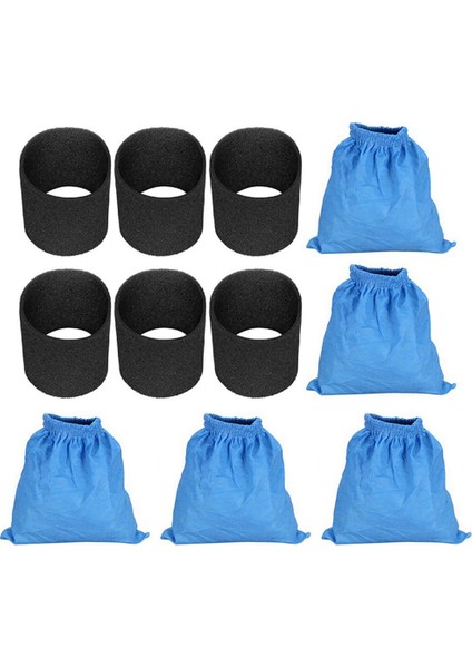 Mv1 Wd1 Wd2 Wd3 SE4001 Filtre Torbası ve 6x Islak Kuru Köpük Için 5 Adet (Yurt Dışından)