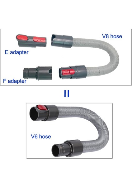 Erconvert V6 V7 V8 V10'DAN DC30, DC31, DC34, DC35, DC44, DC45, DC56, DC57 Dc Serisine 2 Adet Bağlantı Adaptörü (Yurt Dışından)