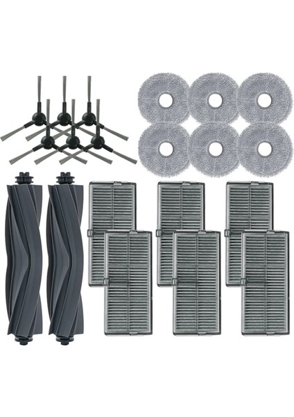 L10S Pro Ultra Heat / X30 Elektrikli Süpürge Ana Yan Fırça Filtre Paspas Bezi Toz Torbaları Parçası (Yurt Dışından)
