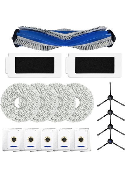 T30 Pro Omnı / Max DDX14 Elektrikli Süpürge Ana Yan Fırça Filtre Paspas Bezi Aksesuarları (Yurt Dışından)