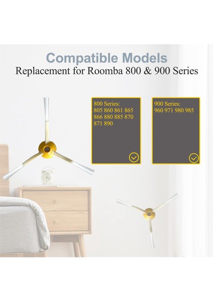 900 800 Serisi, 980 960 860 850 861 866 870 890 Vakum Kenar Süpürme Fırçaları Için Yan Fırça Yedek Parçaları (Yurt Dışından) modelleri